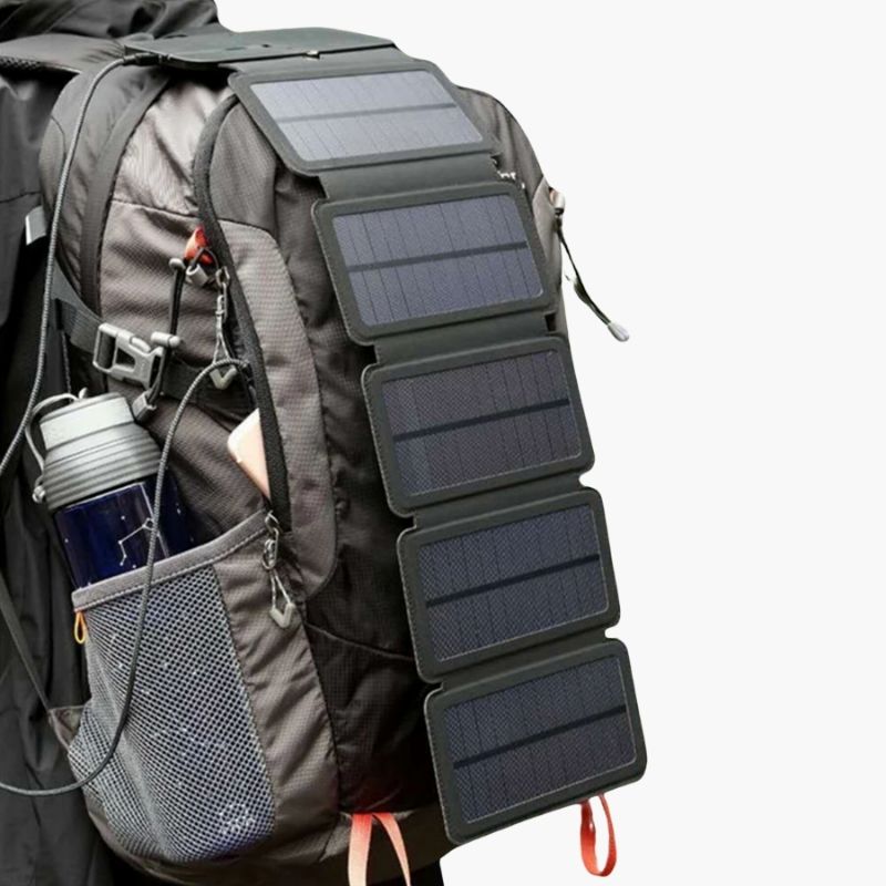 Panneau solaire d'appoint Sac à dos Randonnée 5V 2.4A