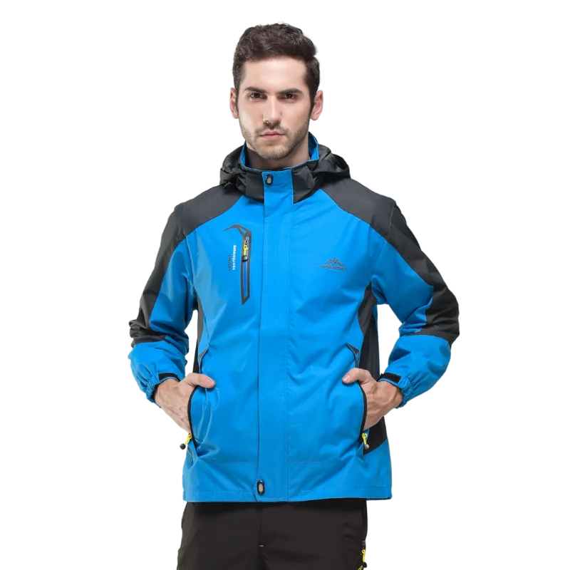 Veste Randonnée Chaude Déperlante Coupe Vent Homme